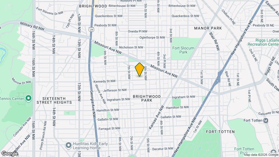 521 Kennedy St NW, Unit 1 Map and Location Details