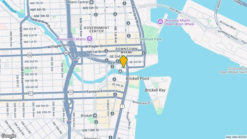 412 Brickell Ave Map and Location Details