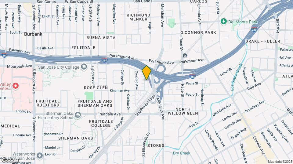 1532 Moorpark Ave Map and Location Details
