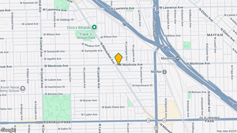 5037 W Montrose Ave Map and Location Details