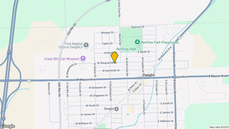 123 W Waupansie St Map and Location Details