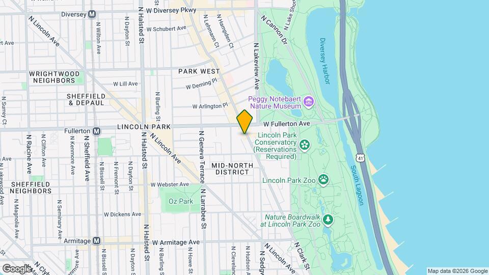 2342 N Clark St Map and Location Details