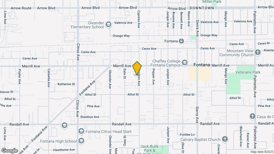 8976 Cypress Ave Map and Location Details