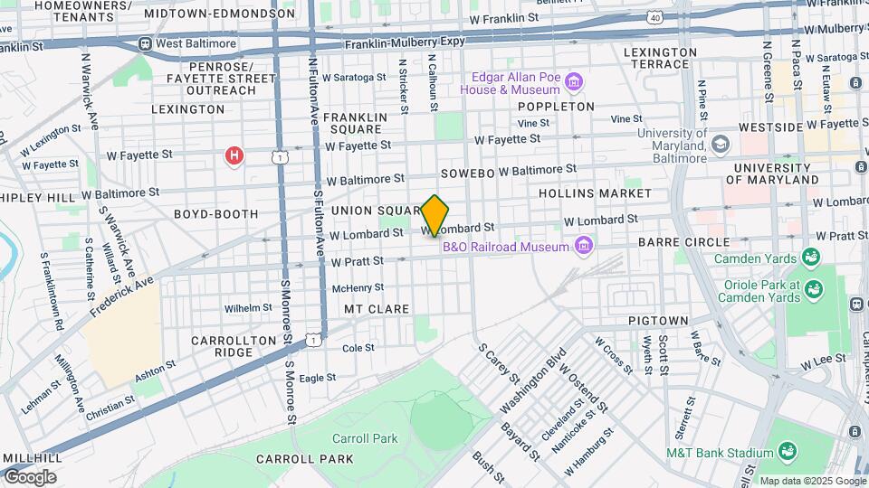 110 S Calhoun St Map and Location Details