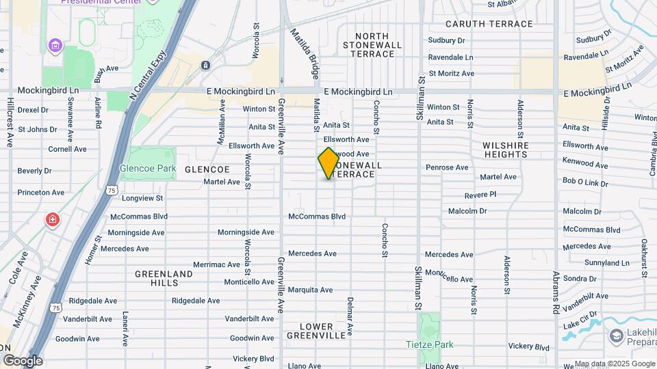 5817 Martel Ave Map and Location Details