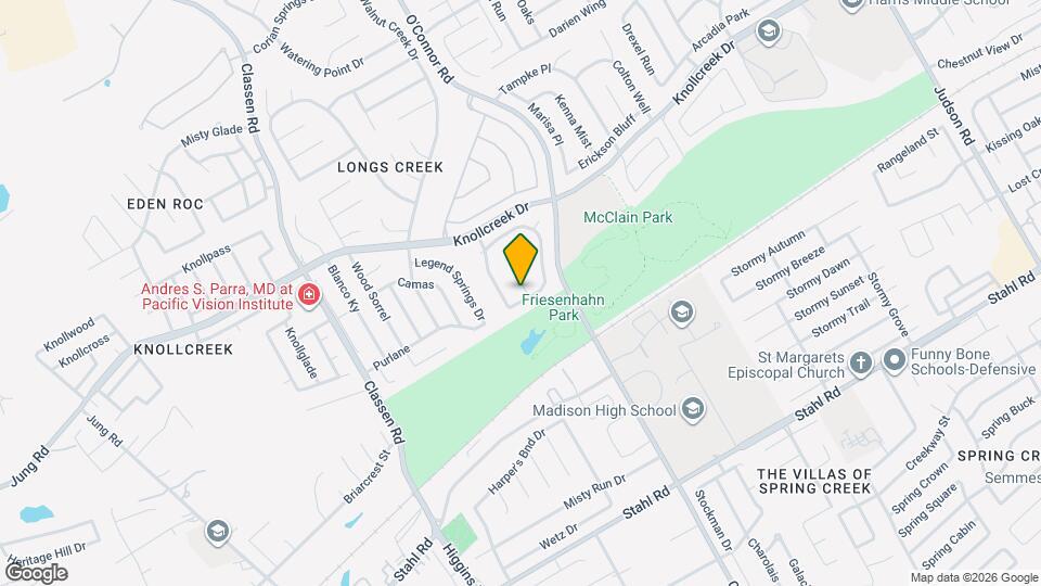 15407 Canteen Creek Dr Mapa y Detalles de la Ubicación