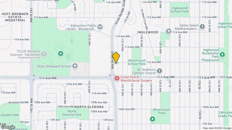 11147 Groat Rd NW Map and Location Details