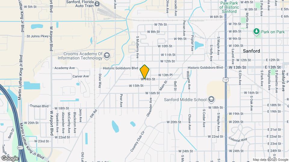 1511 W 14th St Map and Location Details