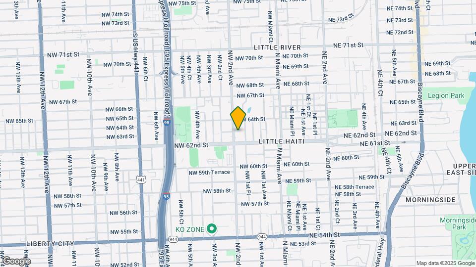 6235 NW 2nd Ave Map and Location Details