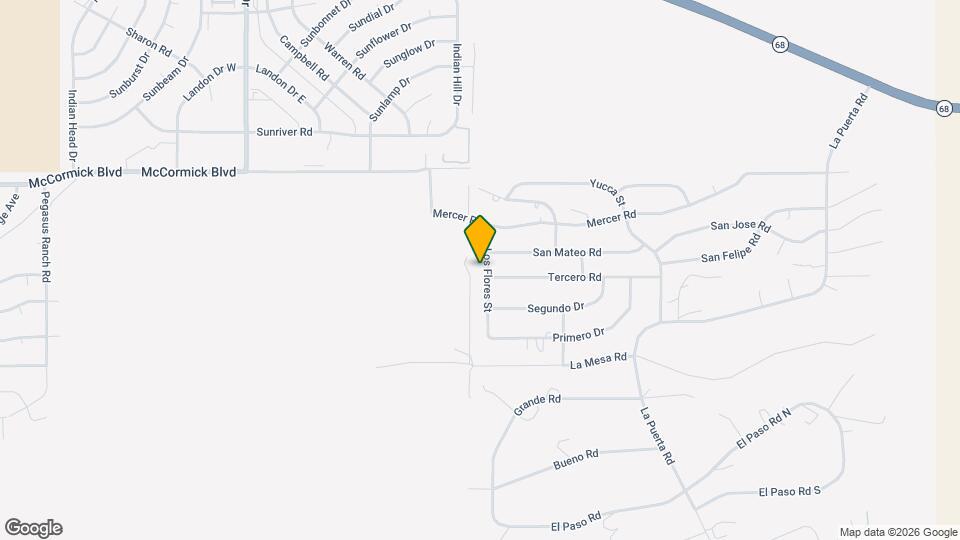 883 Los Flores St Map and Location Details