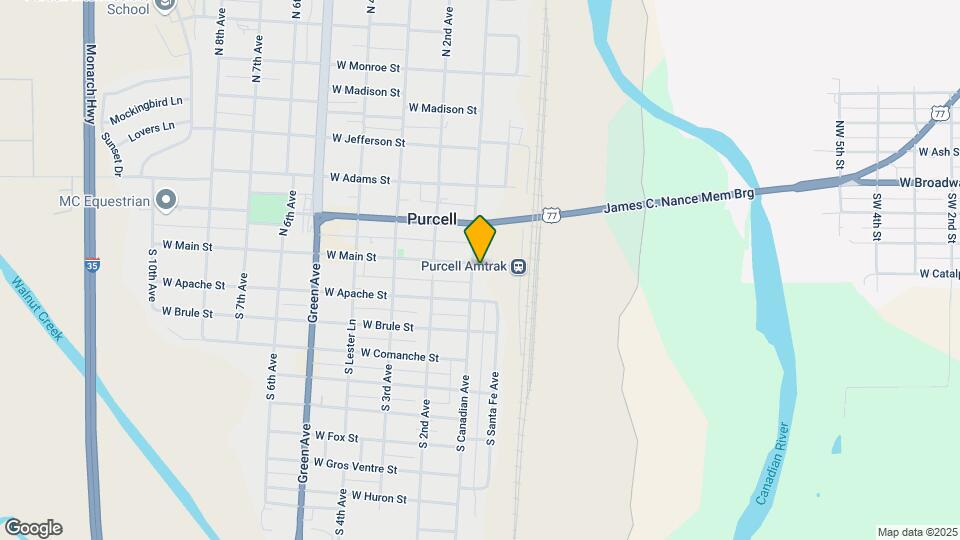 104 S Canadian Ave Map and Location Details