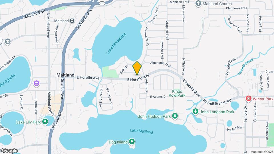 1511 E Horatio Ave Map and Location Details