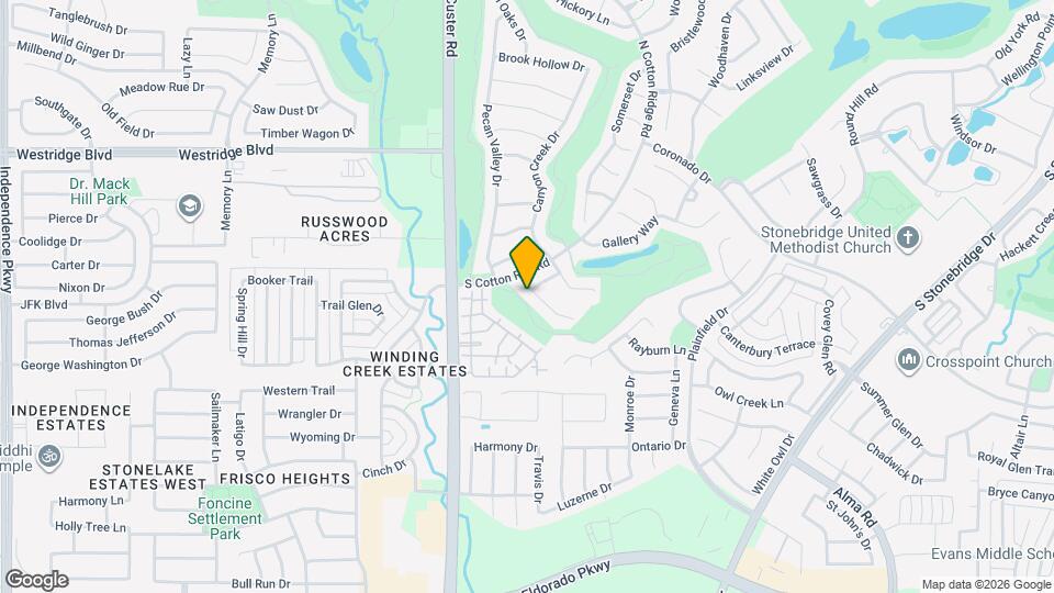 2120 Stone Creek Dr Map and Location Details