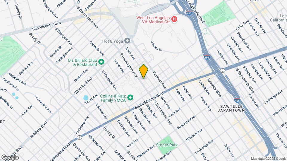 1416 S Barrington Ave, Unit #2 Mapa y Detalles de la Ubicación