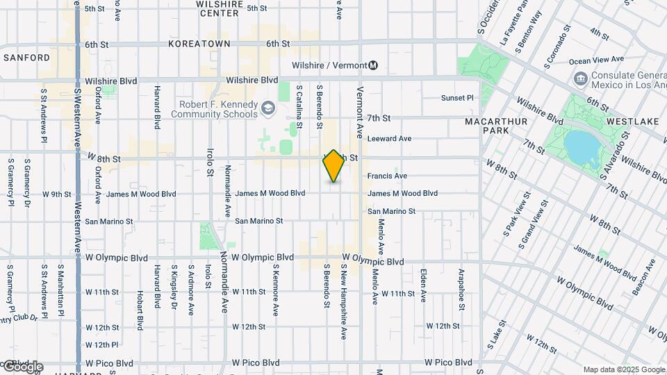 871 S New Hampshire Ave Map and Location Details