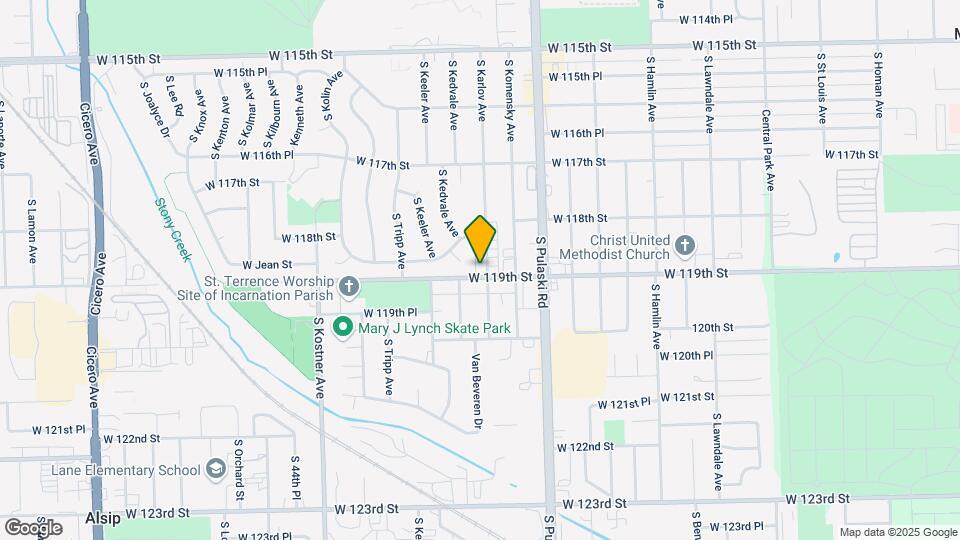 11840 S Karlov Ave Map and Location Details