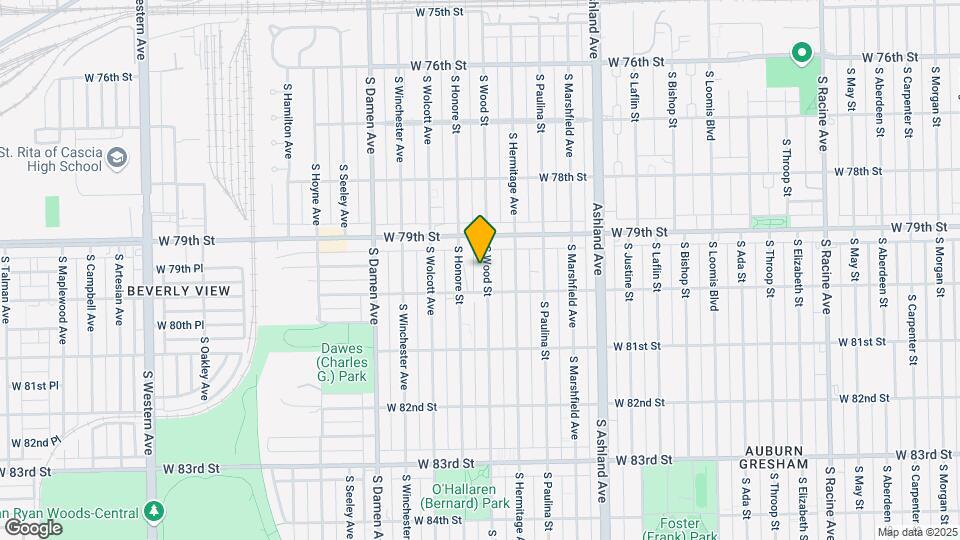 7936 S Wood St Map and Location Details