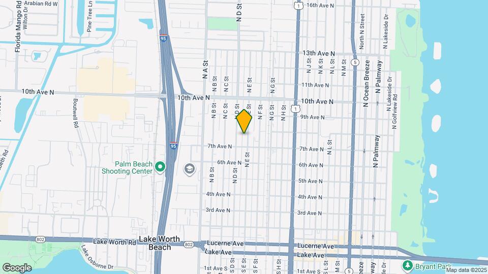 721 N E St Map and Location Details