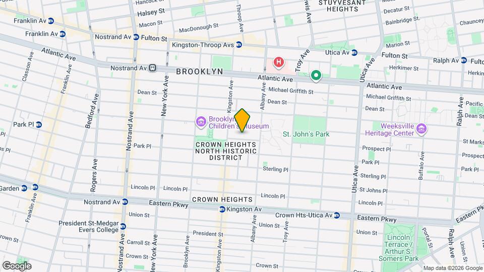 1083 Prospect Pl Map and Location Details