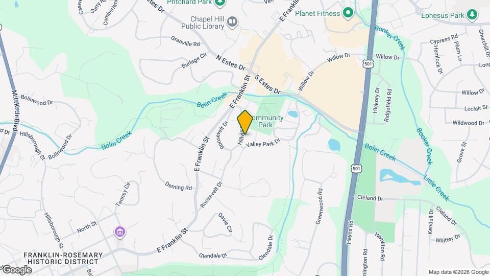 1208 Hillview Rd Map and Location Details