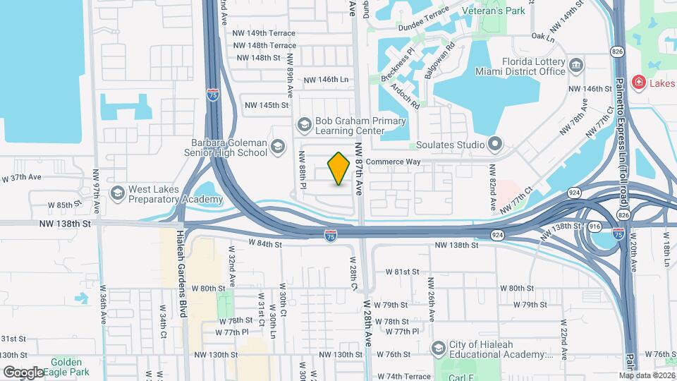 8767 NW 139th Terrace Map and Location Details