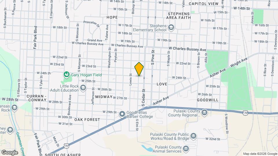 2405 S Elm St Map and Location Details