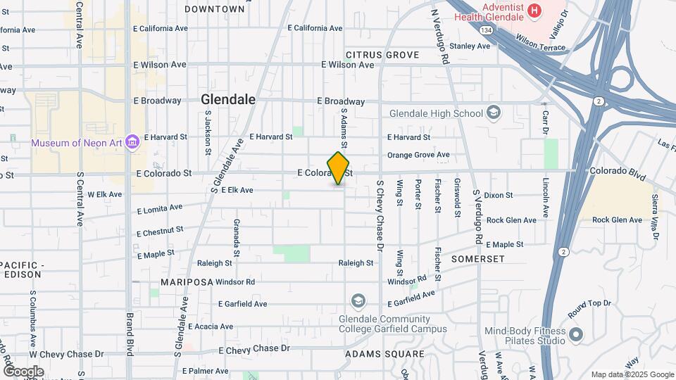 1013 E Elk Ave Map and Location Details
