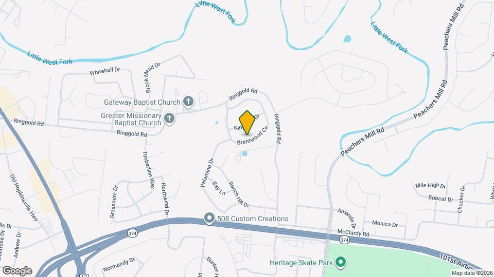 532 Brentwood Cir Map and Location Details