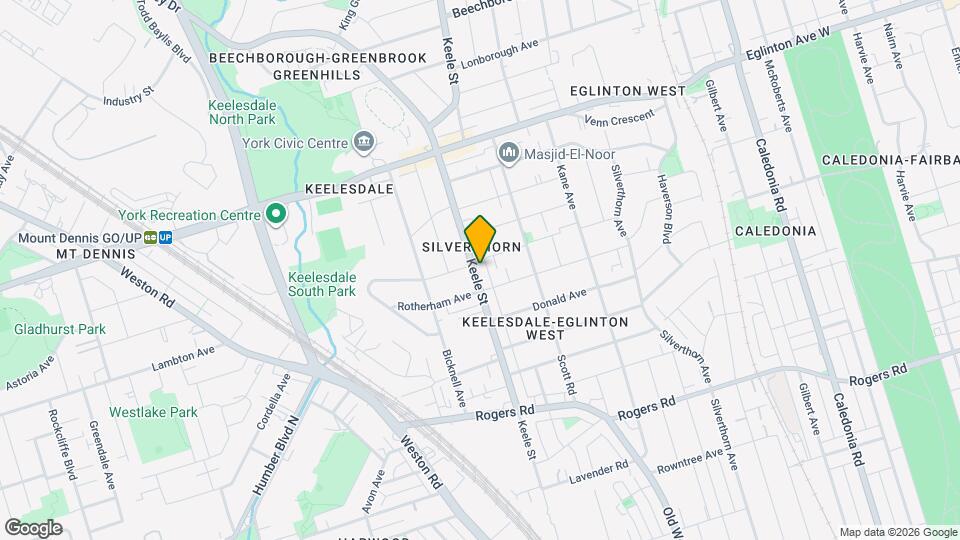 1761 Keele St Map and Location Details