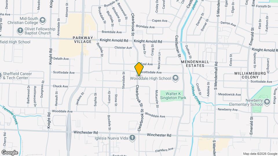 3332 Clearbrook St Map and Location Details