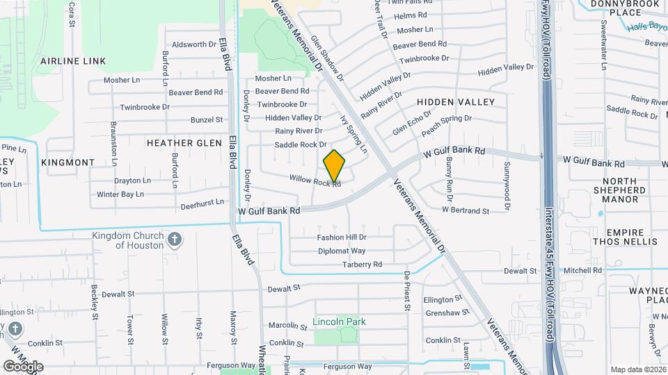 1447 Willow Rock Rd Map and Location Details