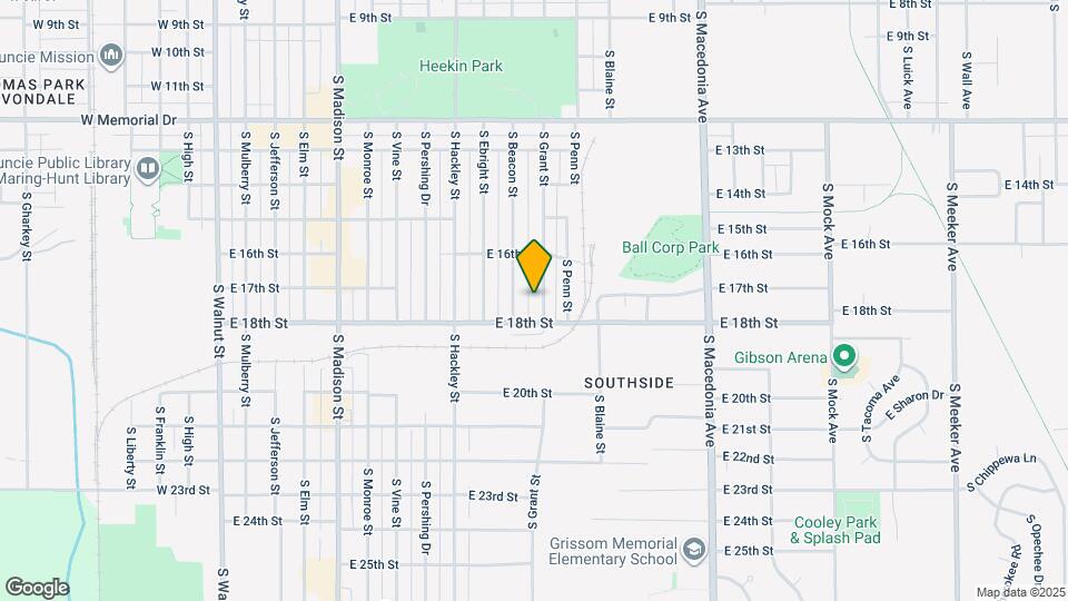 2409 S Grant St Map and Location Details
