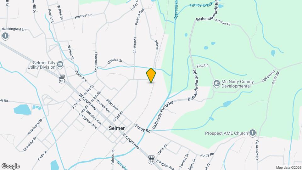 201 Adams Map and Location Details