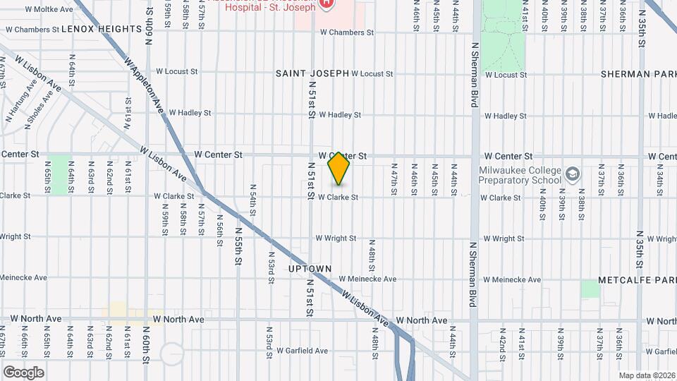 2604 N 50th St Map and Location Details