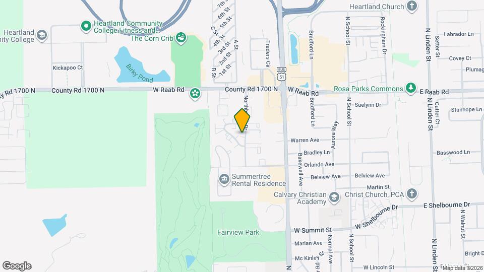 1511 Northbrook Dr Map and Location Details