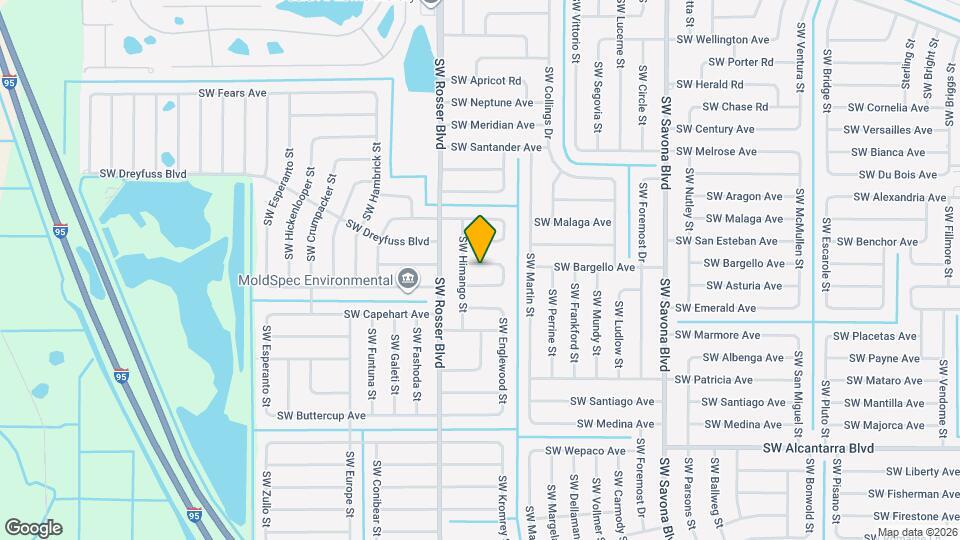 1614 SW Cefalu Cir Map and Location Details