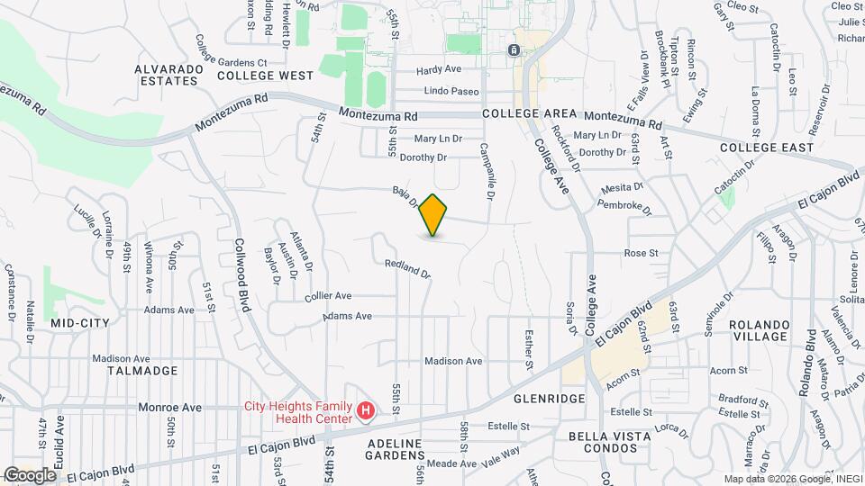 5661 Campanile Way Mapa y Detalles de la Ubicación