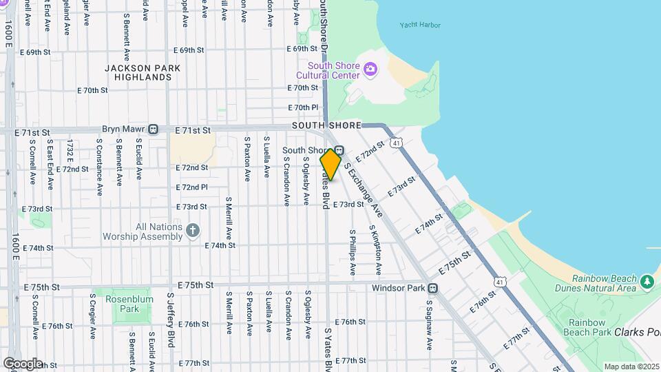 7229-33 S Yates Blvd Mapa y Detalles de la Ubicación