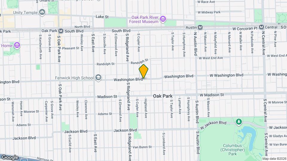 257 Washington Blvd Map and Location Details