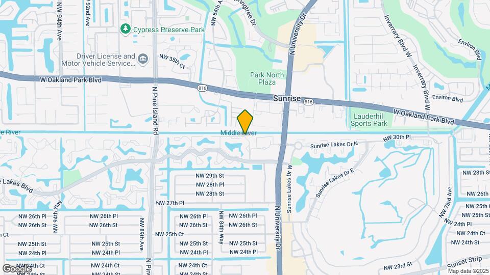 8110 Sunrise Lakes Blvd Map and Location Details