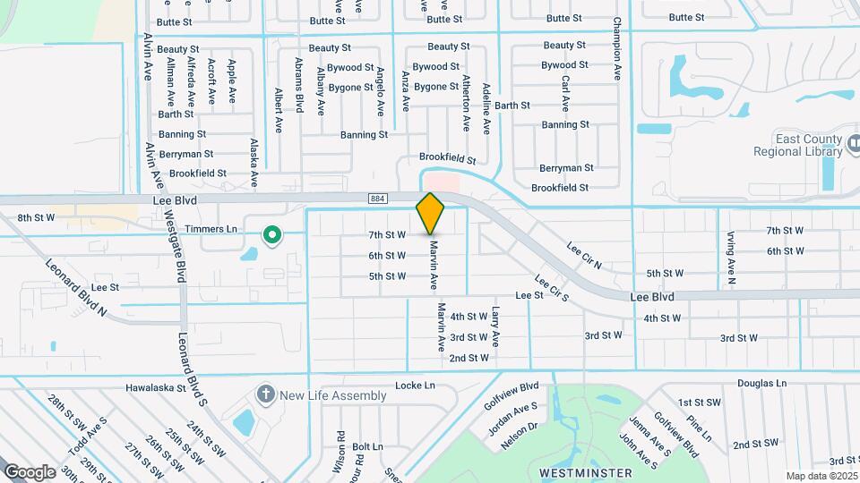 603 Marvin Ave Map and Location Details