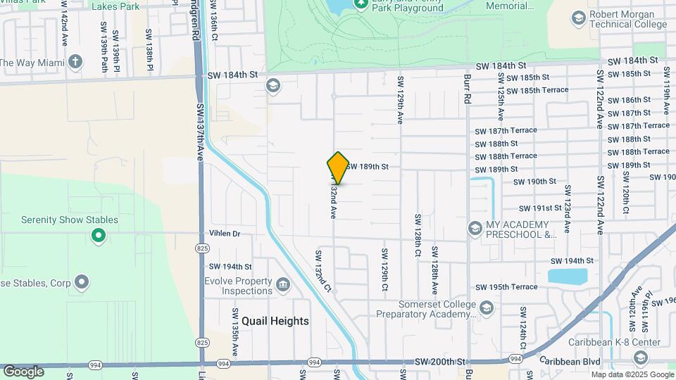 13196 SW 190th St Map and Location Details