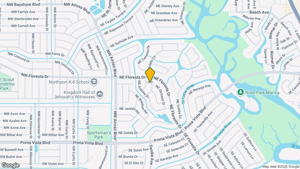 342 NE Surrey St Map and Location Details