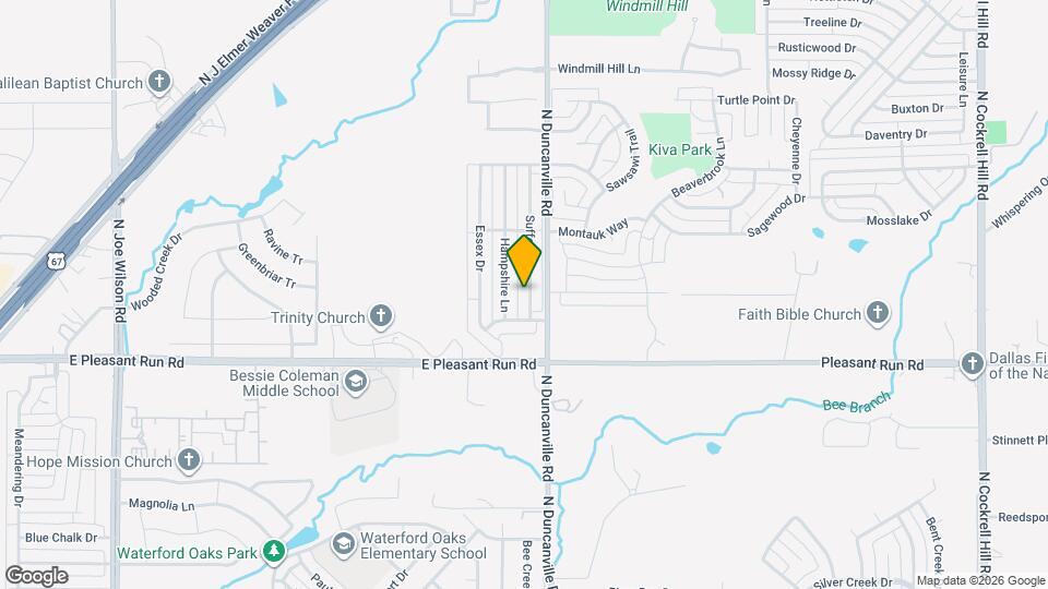 1033 Suffolk Ln Map and Location Details