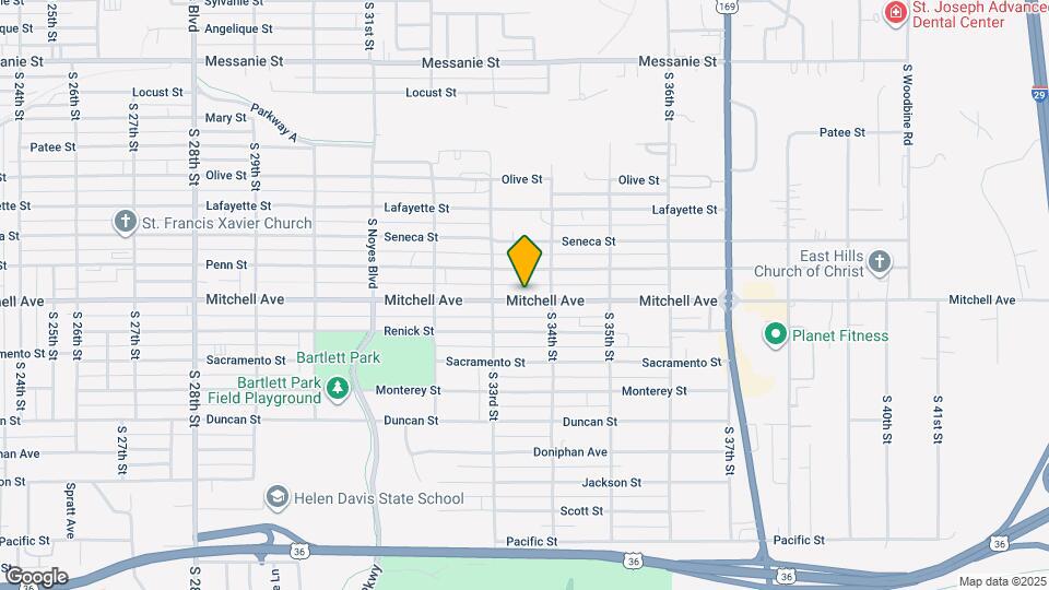 3315 Mitchell Ave Map and Location Details