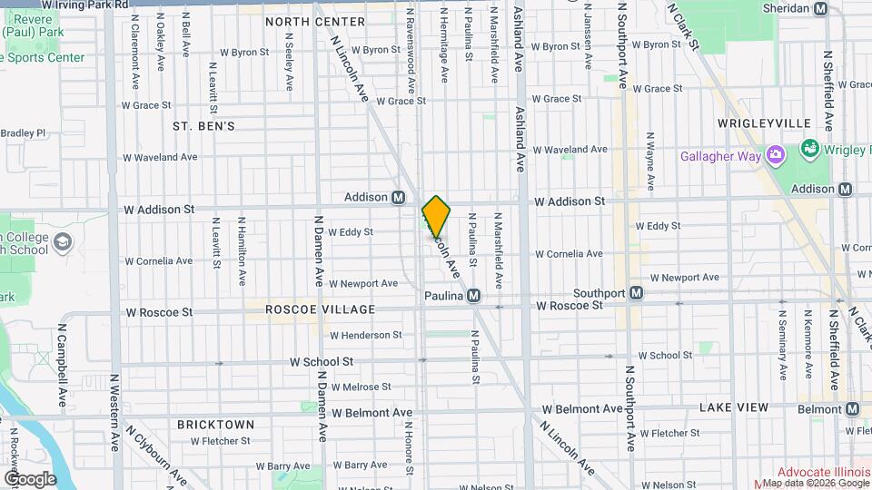 3512 N Lincoln Ave, Unit J05P Map and Location Details