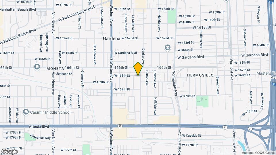1606 W 168th St Map and Location Details