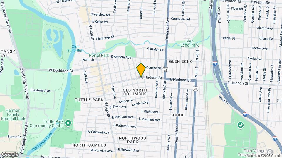 209 E Hudson St Map and Location Details