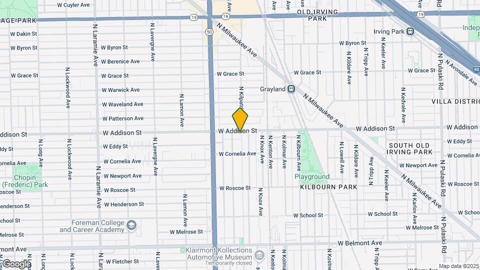 4701 W Addison St Mapa y Detalles de la Ubicación