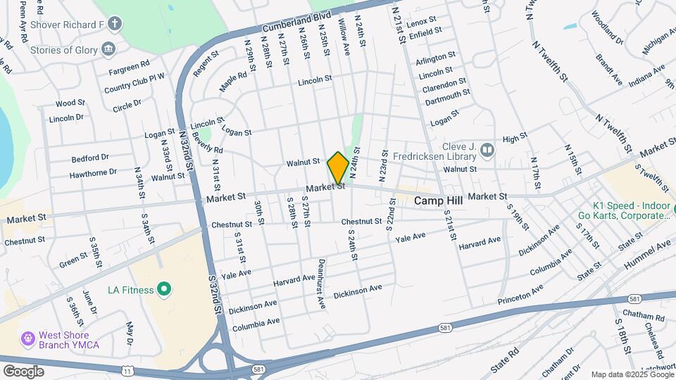 2509 Market St Mapa y Detalles de la Ubicación